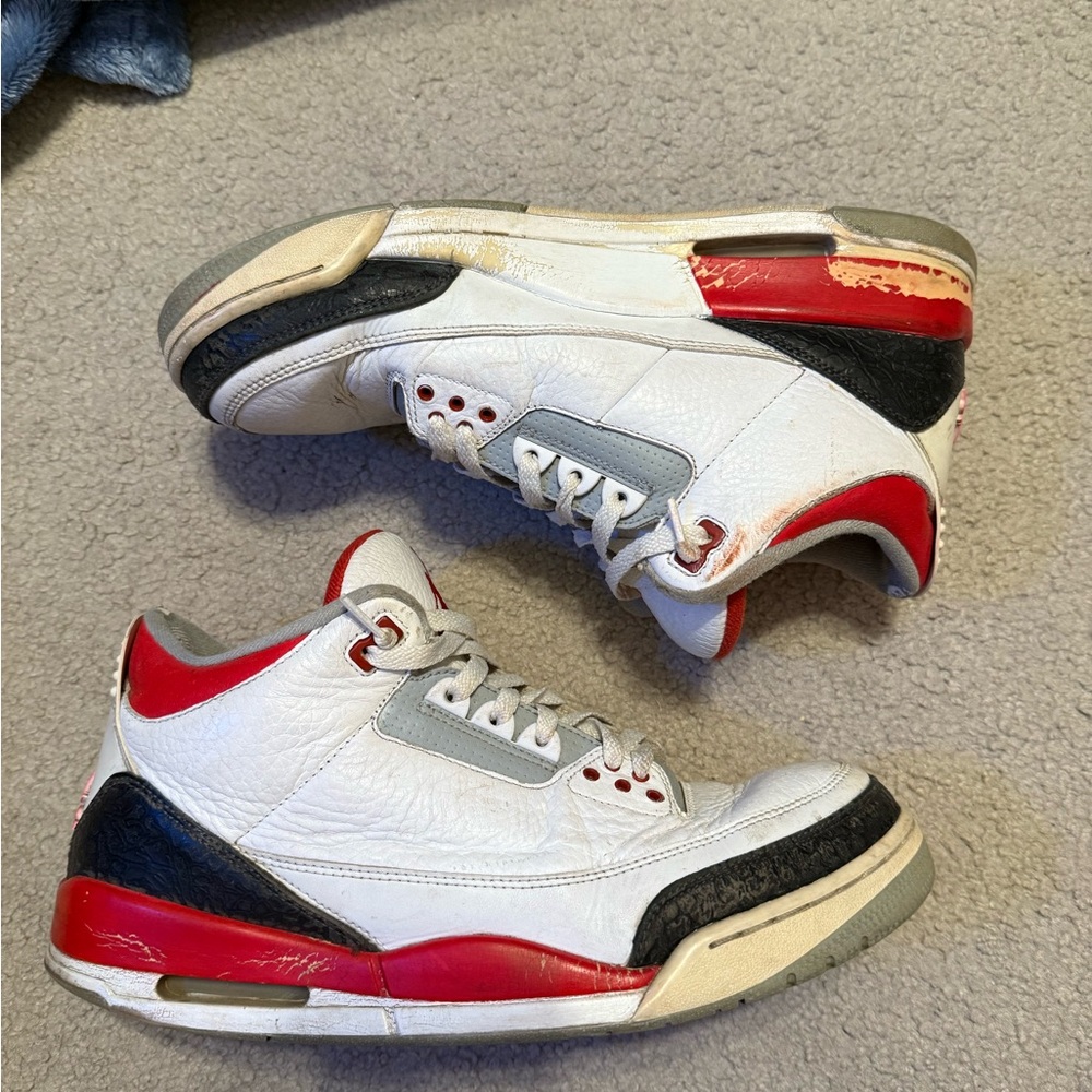 Fire Red Jordan 3 (size 12)